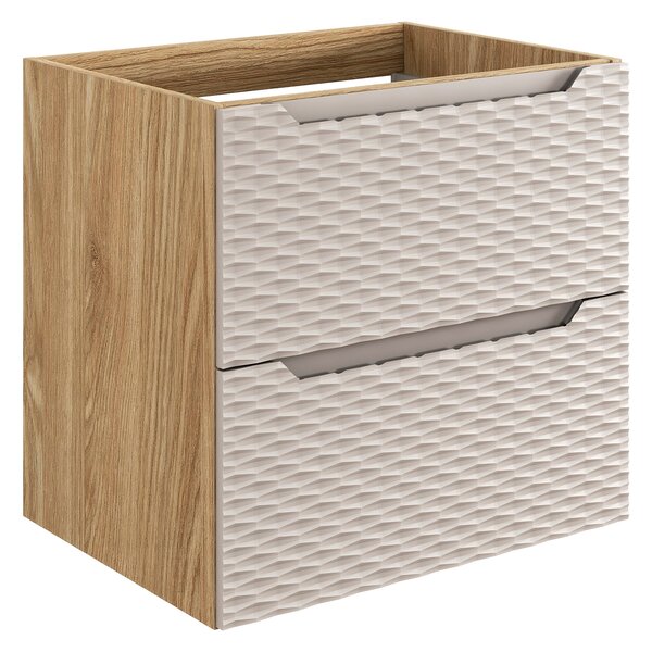 Comad Koupelnová skříňka pod umyvadlo Ocean Beige 60 béžová/dub olejovaný