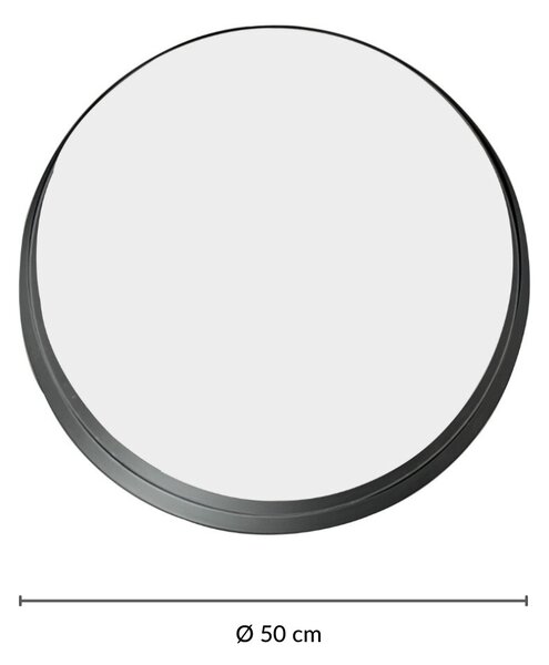 Kulaté nástěnné zrcadlo SVEA, Ø 50 cm