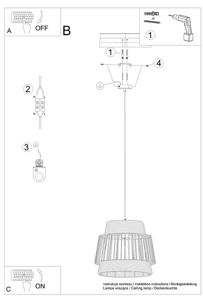 Sollux Lighting Závěsné svítidlo BRILO