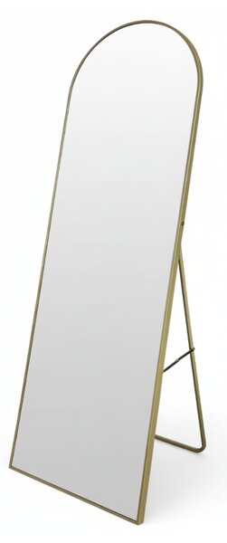 Velké stojací zrcadlo FRAM zlaté, 150 x 50 cm