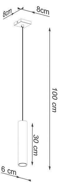 Sollux Lighting Závěsná lampa LAGOS 1 leštěné zlato