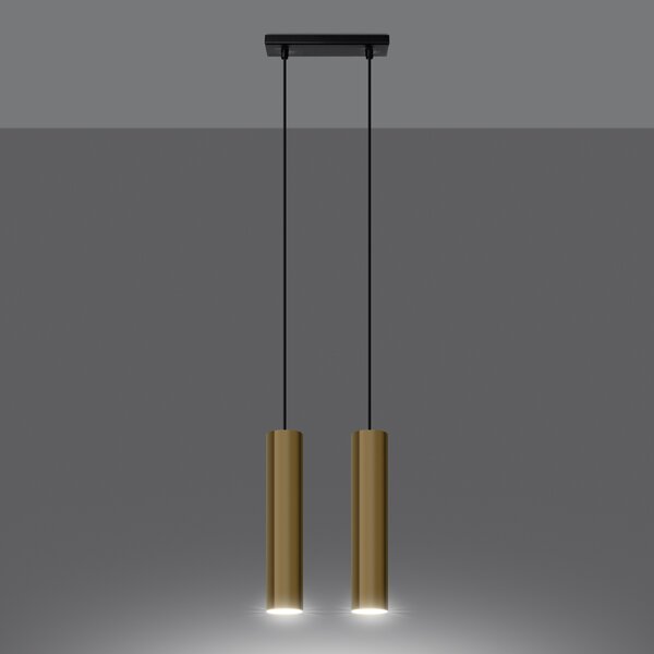 Sollux Lighting Závěsná lampa LAGOS 2 leštěné zlato