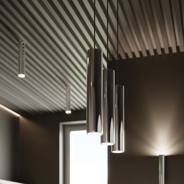 Sollux Lighting Závěsné svítidlo LAGOS 1 chrom