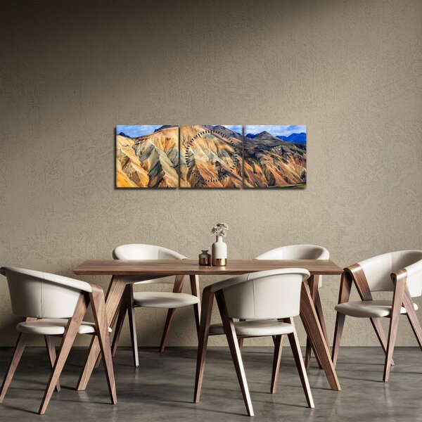 Obraz - Landmannalaugar (s hodinami) (90x30 cm)