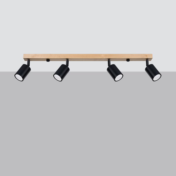 Sollux Lighting Stropní svítidlo VERDO 4 černé