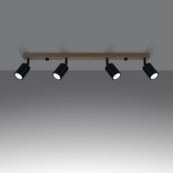 Sollux Lighting Stropní svítidlo VERDO 4 černé