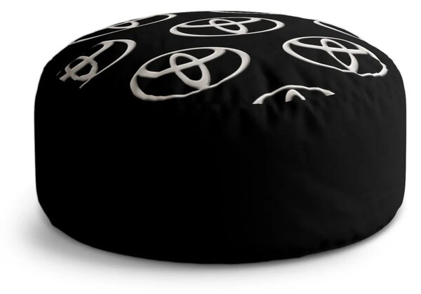 Sablio Taburet Circle Toyota Pattern: 38x48 cm