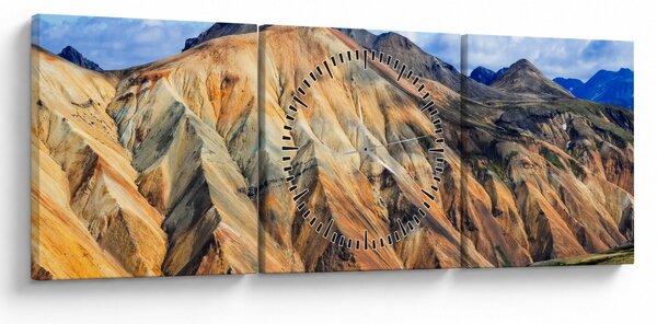 Obraz - Landmannalaugar (s hodinami) (90x30 cm)