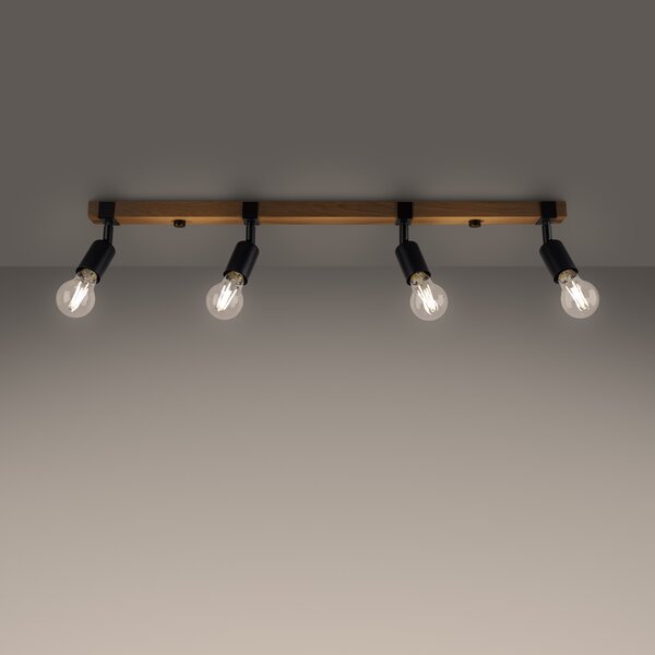 Sollux Lighting Stropní svítidlo ZUCA 4 černé