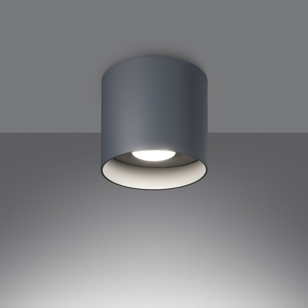 Sollux Lighting Stropní svítidlo MIKA šedé