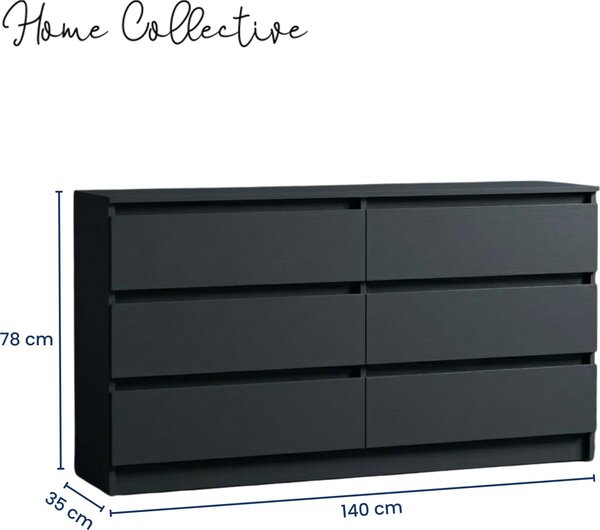 Komoda se 6 zásuvkami 100x78 cm komoda bílá dřevěná skříň komoda příborník příborník příborník organizér šířka 100 cm výška 78 cm