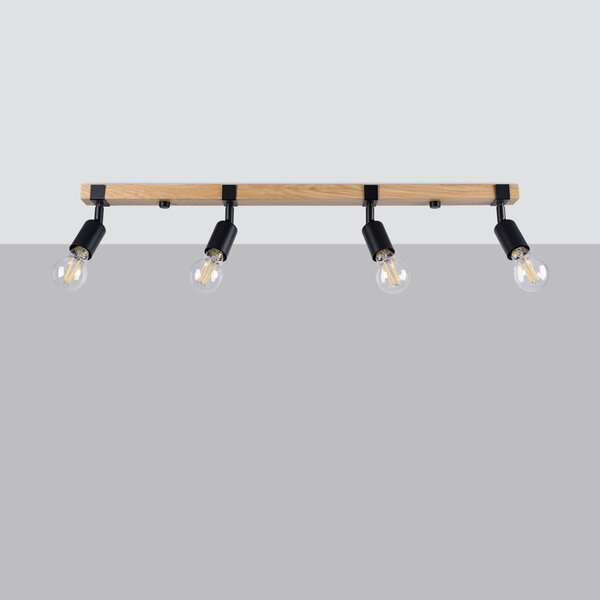 Sollux Lighting Stropní svítidlo ZUCA 4 černé