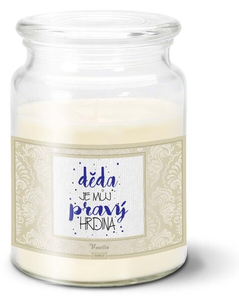 Sablio Svíčka Děda je můj pravý hrdina - 500 g
