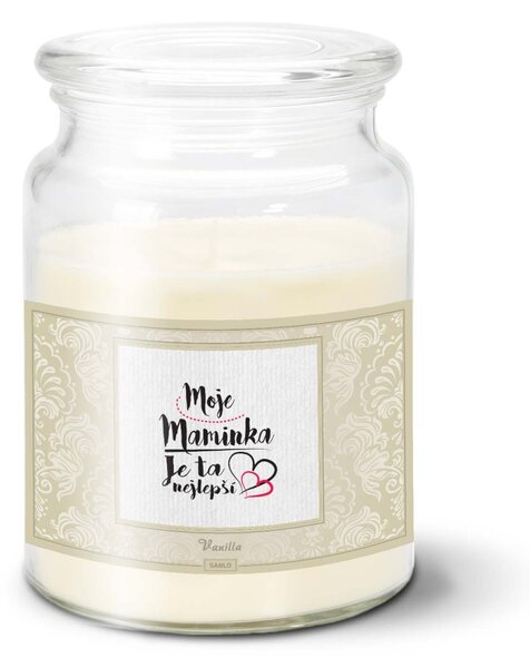 Sablio Svíčka Moje maminka je ta nejlepší - 500 g