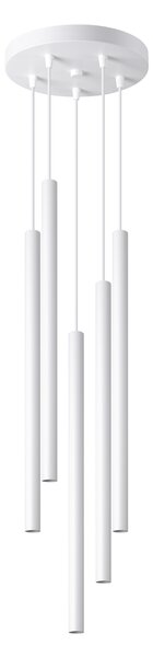 Sollux Lighting Závěsná lampa PASTELO 5P bílá