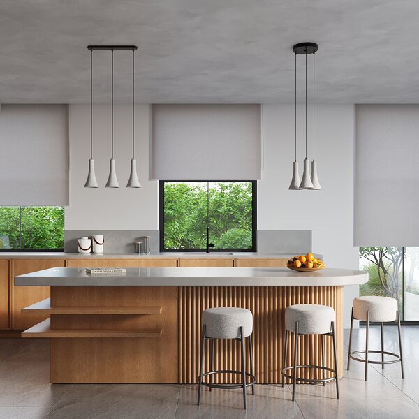 Sollux Lighting Závěsné svítidlo REA 3P beton