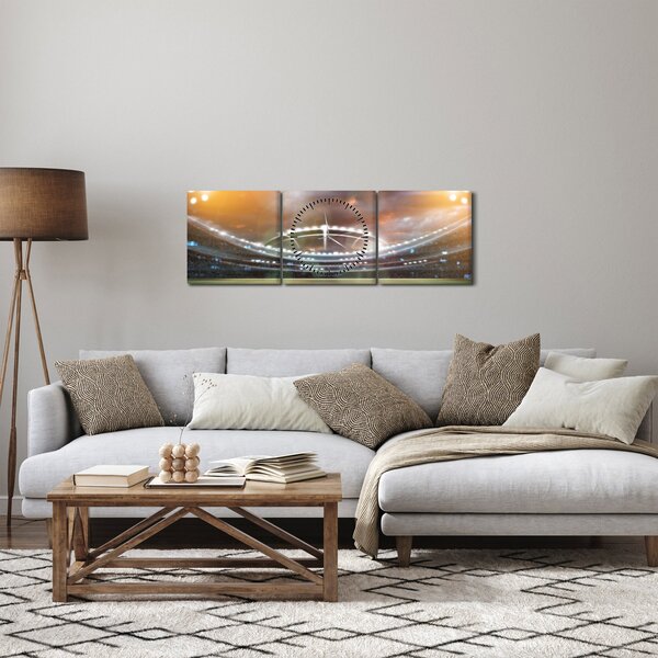 Obraz - Stadion (s hodinami) (90x30 cm)