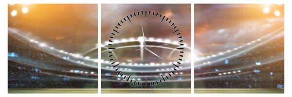Obraz - Stadion (s hodinami) (90x30 cm)