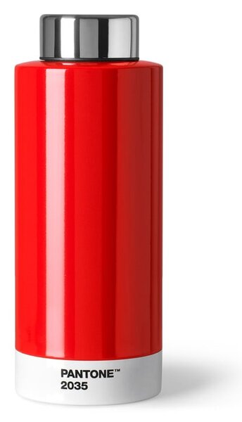 Červená láhev z nerezové oceli Pantone, 630 ml
