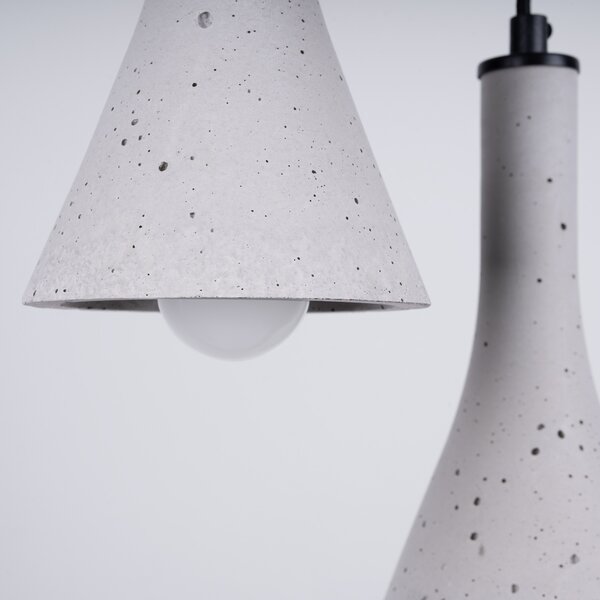 Sollux Lighting Závěsné svítidlo REA 3P beton