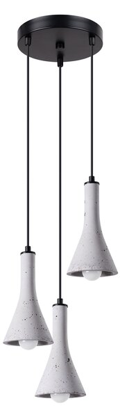 Sollux Lighting Závěsné svítidlo REA 3P beton