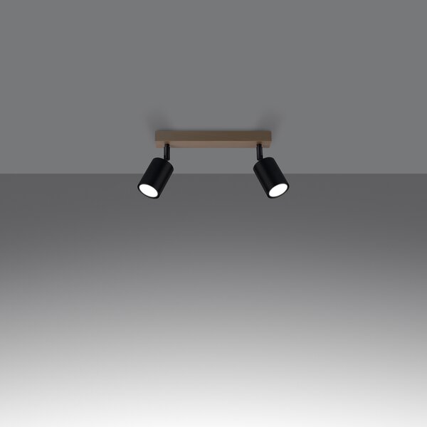 Sollux Lighting Stropní svítidlo VERDO 2 černé