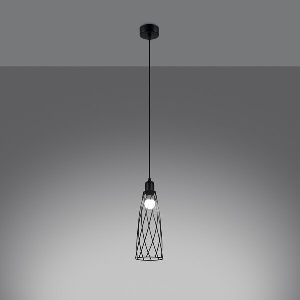 Sollux Lighting Závěsné svítidlo SUBA 1 černé