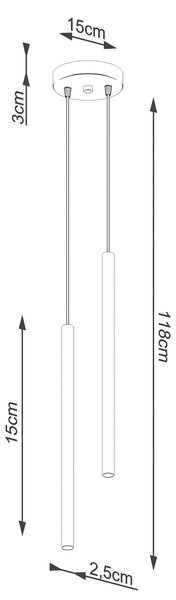 Sollux Lighting Závěsné svítidlo PASTELO 2 bílé