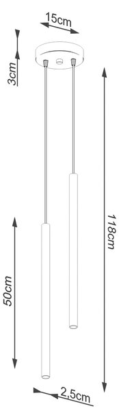 Sollux Lighting Závěsné svítidlo PASTELO 2 černé