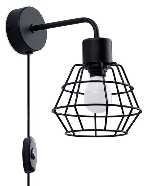Sollux Lighting Nástěnné svítidlo SUBA černé