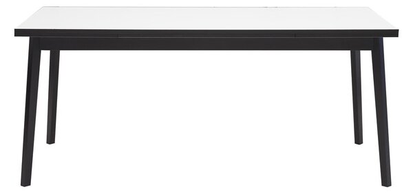 Černo-bílý rozkládací jídelní stůl v dubovém dekoru Hammel Single, 180 x 90 cm