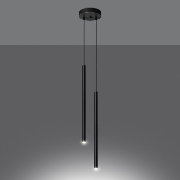 Sollux Lighting Závěsné svítidlo PASTELO 2 černé