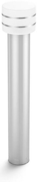 Hue White Venkovní sloupkové svítidlo Philips Tuar 17406/47/P0 nerez, 2700K, 77cm