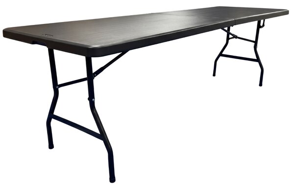 TENTino Skládací stůl 240x76 cm BLACK PŮLENÝ