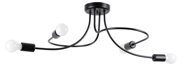 Sollux Lighting Lustr LEVAR 4 černý