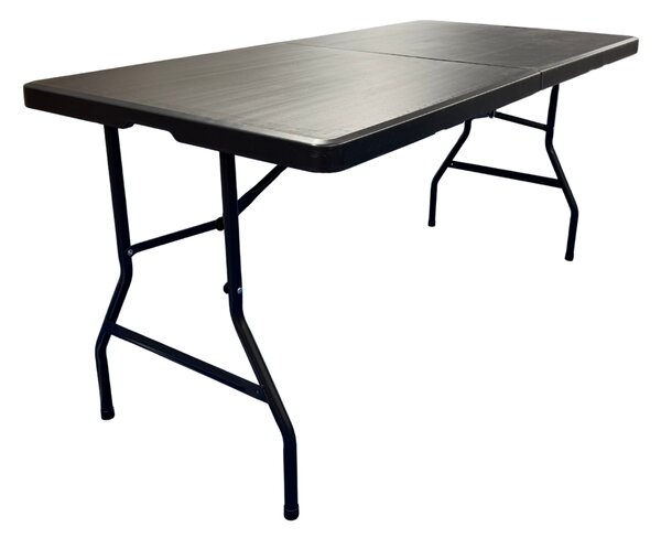 TENTino Skládací stůl 152x76 cm BLACK PŮLENÝ