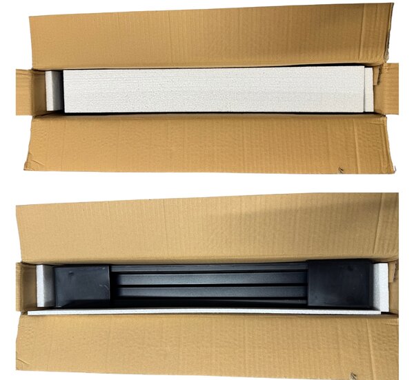 TENTino Skládací stůl 122x60 cm BLACK PŮLENÝ