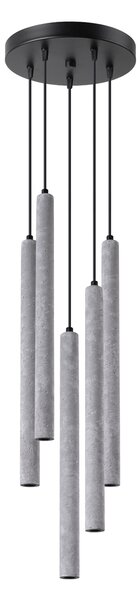 Sollux Lighting Závěsné svítidlo PASTELO 5P betonové