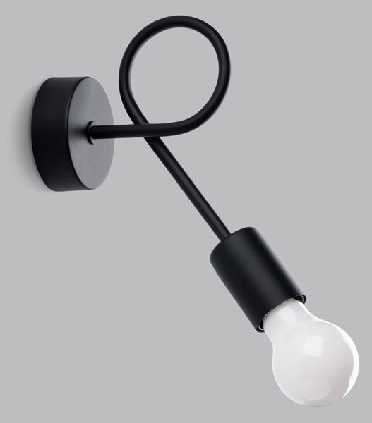 Sollux Lighting Nástěnné svítidlo LEVAR černé