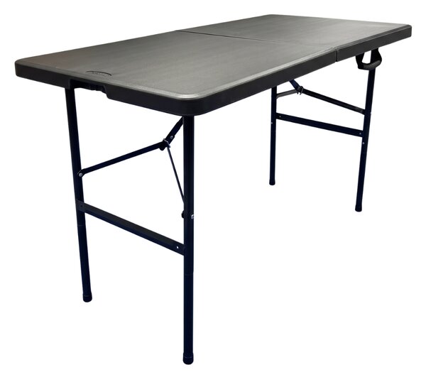 TENTino Skládací stůl 122x60 cm BLACK PŮLENÝ