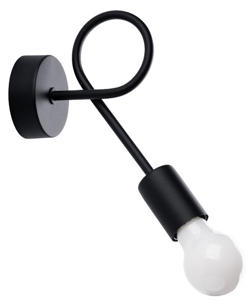 Sollux Lighting Nástěnné svítidlo LEVAR černé