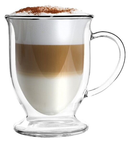 Dvoustěnné/na latte skleněné hrnky v sadě 2 ks 250 ml Amo – Vialli Design
