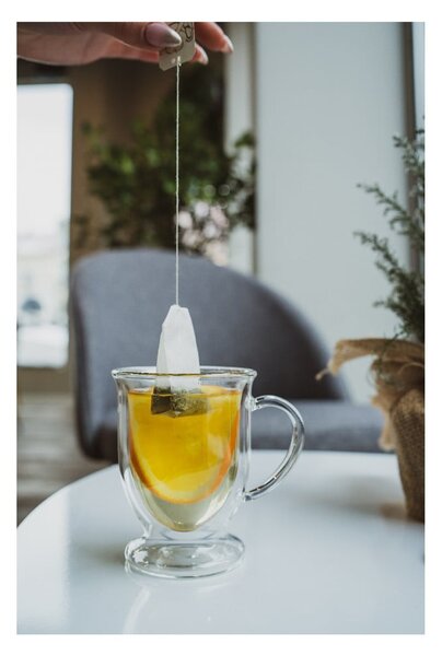 Dvoustěnné/na latte skleněné hrnky v sadě 2 ks 250 ml Amo – Vialli Design