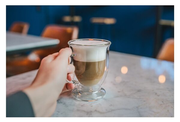 Dvoustěnné/na latte skleněné hrnky v sadě 2 ks 250 ml Amo – Vialli Design