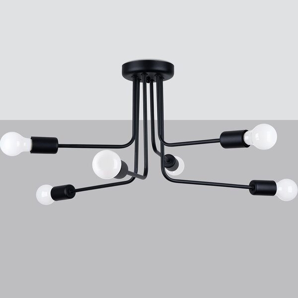 Sollux Lighting Lustr NORAH 6 černý