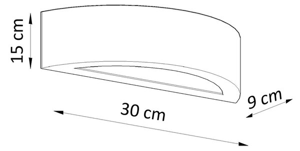 Sollux Lighting Nástěnné svítidlo keramické ATENA 30