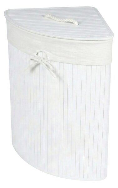 Rohový koš na prádlo ARCO, bambus, 60 l