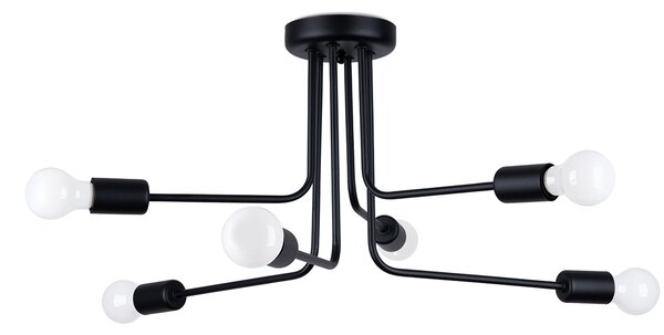 Sollux Lighting Lustr NORAH 6 černý