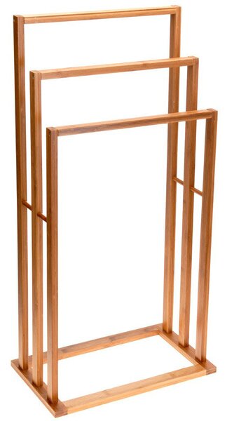 Koupelnový věšák na ručníky BAMBOO, 3 ramenný