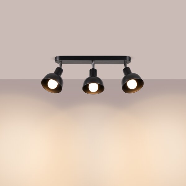 Sollux Lighting Stropní svítidlo ELBA 3 černé